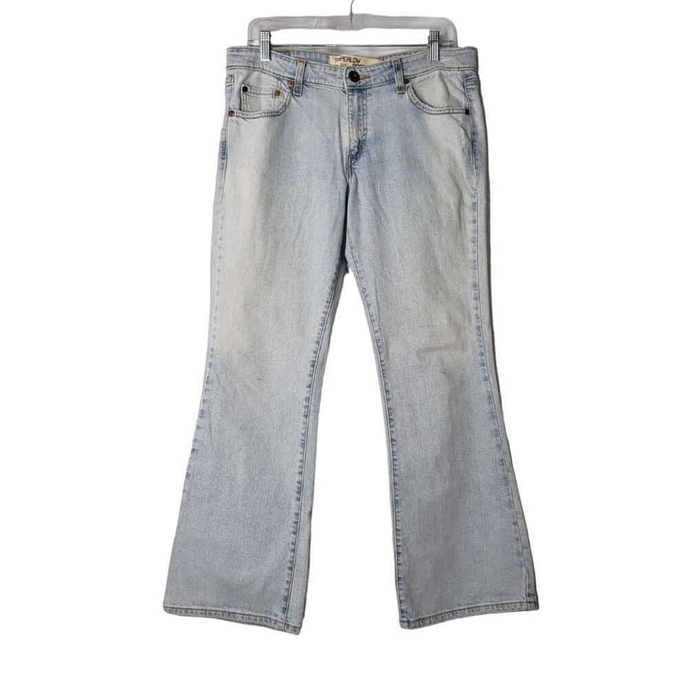Vintage 90's LEVIS 518 Super Low Boot Cut Distressed Denim Jeans Juniors 13